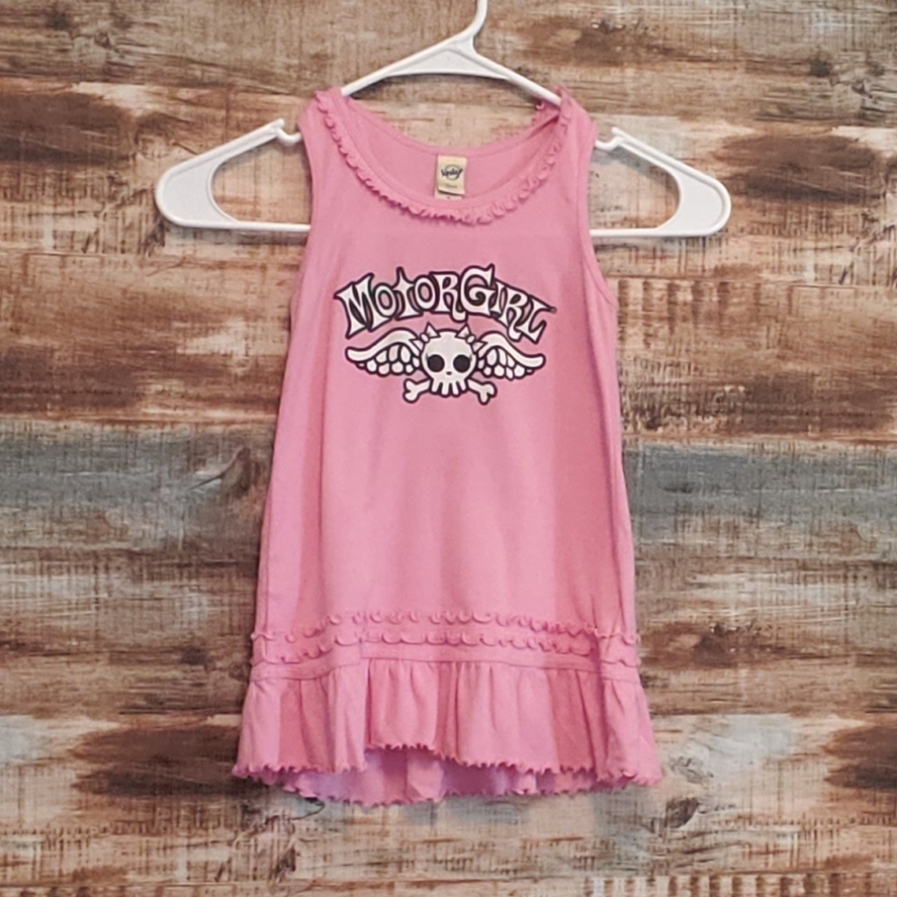 Kavio! Pink ruffle tank top tunic 4